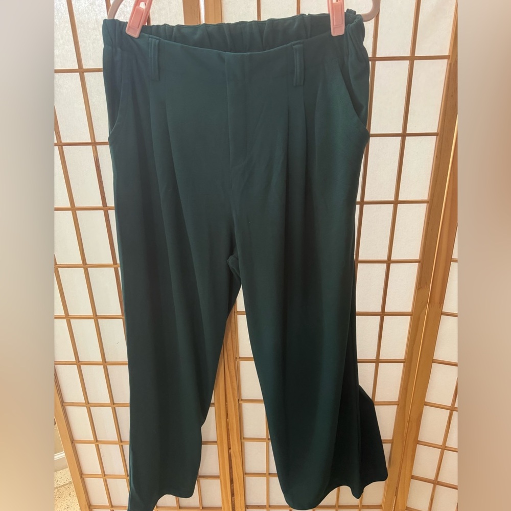 NWT Halara Dark Green Flex Waffle Knit Pants Size XL - Picture 6 of 6